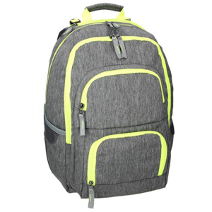 Spirit : E-Bag szürke és neon lekerekített iskolatáska, hátizsák