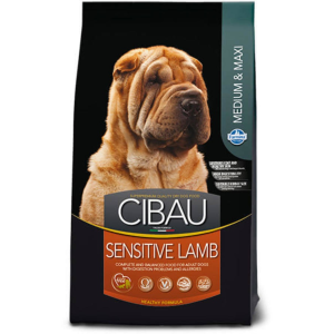 Cibau Sensitive Lamb Medium/Maxi 2x12+2kg Promo kutyatáp