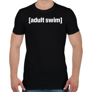 PRINTFASHION Adult Swim - Férfi póló - Fekete