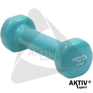  Kézisúlyzó vinyl Aktivsport 0,5 kg türkiz