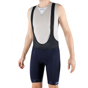 KAYMAQ design kyb-0012 férfi nadrágtartóval ellátott kerékpáros nadrág, színe: sötétkék - Méret: M