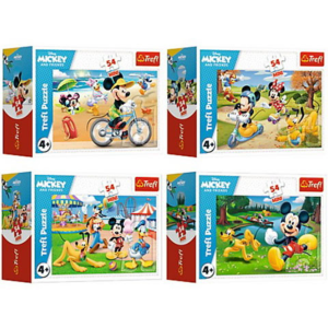 Trefl Mickey egér egy nap a barátokkal 54db-os mini puzzle 4 változatban - Trefl