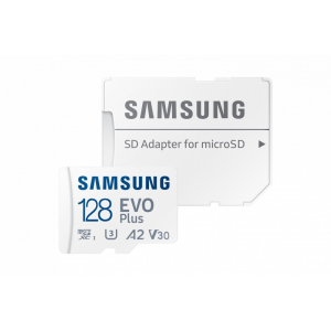 Samsung 128GB microSDXC EVO Plus Class10 U3 A2 V30 + Adapter