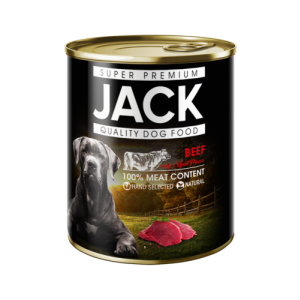 Jack Premium Dog Food (by Rodent Hungary) Jack Szuperpremium Konzerv 100% marhahús 800g kutya