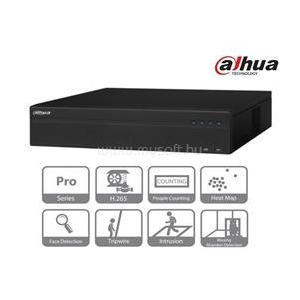 Dahua NVR Rögzítő - NVR5864-4KS2 (64 csatorna, H265, 320Mbps rögzítési sávszélesség, HDMI+VGA, 3xUSB, 8x Sata, I/O,Raid) (NVR5864-4KS2)