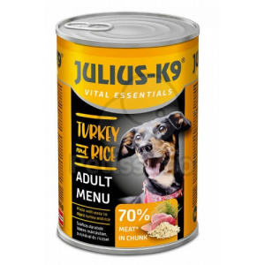 Julius-K9 Julius-K9 Vital Essentials Adult Menu - Turkey & Rice 1240 g