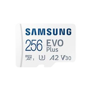 Samsung MicroSD kártya - 256GB MB-MC256KA/EU (EVOPLUS, UHS-I, R130, adapter, 256GB) (MB-MC256KA/EU)