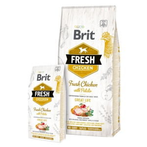 Brit Fresh Chicken with Potato Adult Great Life - csirke és burgonya 2,5 kg