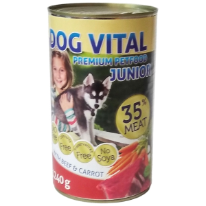 DOG VITAL Junior Beef&Carrot 1240g