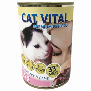 Cat Vital Kitten Poultry &amp; Game (szárnyas-vad) 415 g