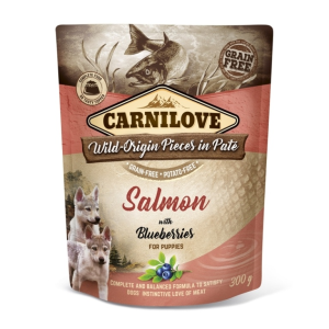Carnilove Puppy Paté Salmon &amp; Blueberries (lazac-áfonya) 300 g
