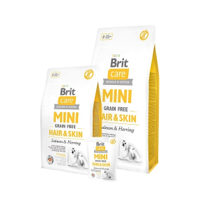 Brit Care Mini Grain Free Hair&amp;Skin Salmon &amp; Herring 400 g