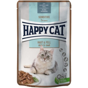  Happy Cat Sensitive Skin&Coat alutasakos eledel macskáknak (6 x 85 g) 510 g