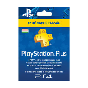 Sony PlayStation Plus 12 hónapos előfizetői kártya