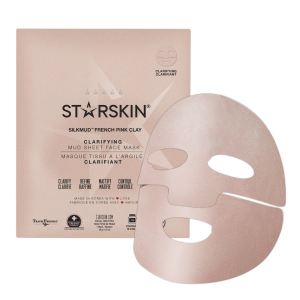 STARSKIN Pink French Clay Purifying Mud Sheet Mask Arcmaszk 16 g