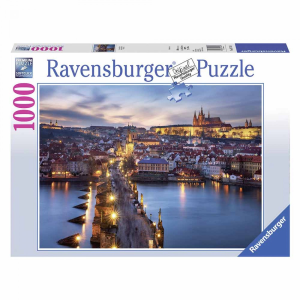 Ravensburger Puzzle Prága éjjel 1000 darabos kirakó