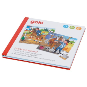 Goki Mágneses puzzle könyv, lovaglás
