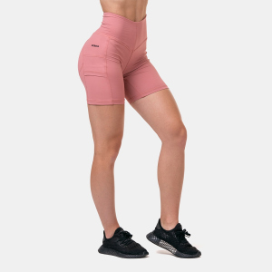 NEBBIA Fit & Smart Biker Shorts rózsaszínű női rövidnadrág- NEBBIA XS
