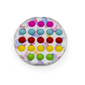 Emili Mintás kör alakú Pop It stresszoldó játék / buborékpukkantó szilikon / fejlesztő társasjáték