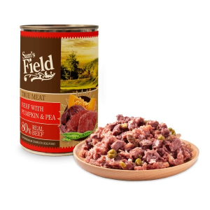 Sam's Field True Meat Beef with Pumpkin &amp; Pea - marha, sütőtök és borsó 400 g