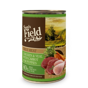 Sam's Field True Meat Chicken &amp; Veal with Carrot Puppies - csirke, borjú és sárgarépa 400 g