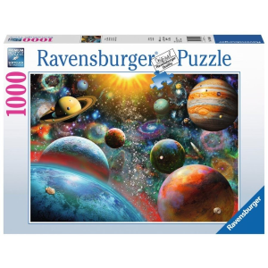  Bolygók puzzle - Utazás a Naprendszerben - 1000 db-os naprendszer puzzle 68 x 47 cm
