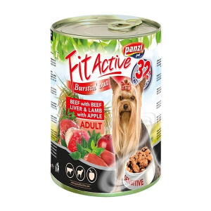 Panzi Állateledel konzerv PANZI FitActive kutyának marha- és bárányhússal, májjal 415 g