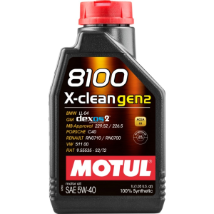 Motul 8100 X-Clean Gen2 5W-40 motorolaj 1 L