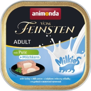 Animonda Vom Feinsten pulykahúsos macskaeledel tejes töltelékkel (16 x 100 g) 1600 g