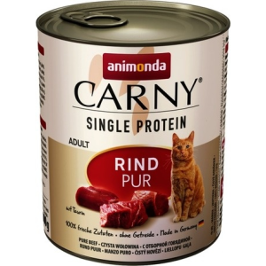 Animonda Carny Single Protein tiszta marhahúsos konzerv macskáknak (12 x 800 g) 9,6 kg