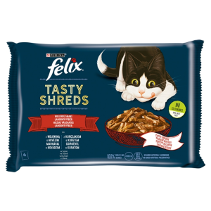 Félix Felix Tasty Shreds házias válogatás szószban 4 x 80 g