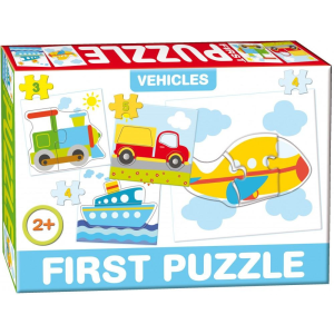 D-Toys &amp; Games First Puzzle kirakós játék járművek téma