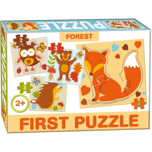 D-Toys &amp; Games First Puzzle kirakós játék forest téma