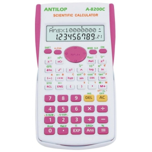 ANTILOP Számológép tudományos 240 funkciós pink Antilop A-8200C