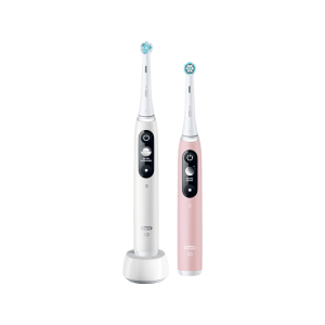 Oral-B iO6 Duo Pack elektromos fogkefe - fehér + pink
