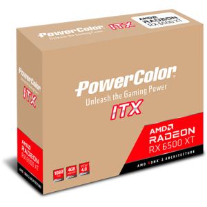 Powercolor rx 6500 xt itx 4gb gddr6 videokártya (axrx 6500xt 4gbd6-dh)