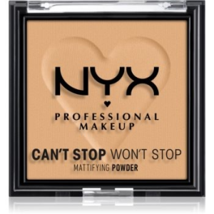 NYX Professional Makeup Can't Stop Won't Stop Mattifying Powder mattító púder árnyalat 05 Golden 6 g
