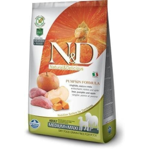 N&D Grain Free Dog Grain Free vaddisznó&amp;alma sütőtökkel adult medium/maxi 2,5kg