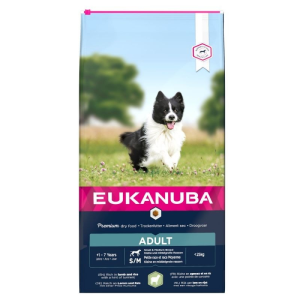 Eukanuba Adult Lamb &amp; Rice Small &amp; Medium kutyatáp 12kg