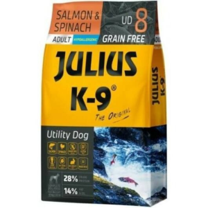 Julius K-9 10kg Utility Dog Hypoallergenic Salmon,spinach Adult (lazac,spenót) száraztáp - Felnőtt kutyák részére