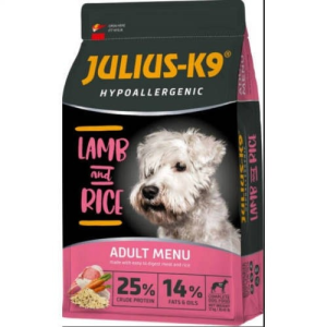 Julius K-9 Julius K9 Hypoallergenic Lamb and Rice Adult (bárány,rizs) száraztáp - Felnőtt kutyák részére (3kg)
