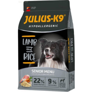 Julius K-9 Julius K9 Hypoallergenic Lamb and Rice Senior/Light (bárány,rizs) száraztáp - Idős és/vagy túlsúlyos kutyák részére (3kg)