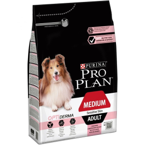 Pro Plan Medium Adult OPTIDERMA (lazac) - száraztáp - felnőtt kutyák részére (3kg)