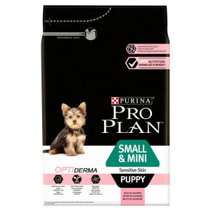 Pro Plan Small &amp; Mini Puppy OPTIDERMA (lazac) - száraztáp - kölyökkutyák részére (3kg)