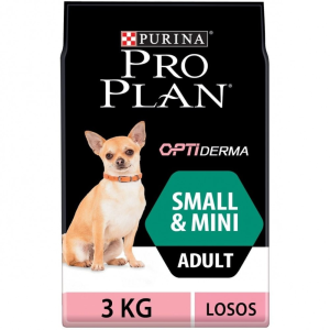 Pro Plan Small &amp; Mini Adult OPTIDERMA (lazac) - száraztáp - felnőtt kutyák részére (3kg)