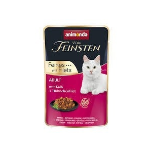 Animonda Vom Feinsten Feines Filets (borjú, csirkemellfilé) felnőtt macskák részére (85g)