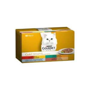 Purina Gourmet Gold Duó Multipack (többféle ízben) nedvestáp - macskák részére (4x85g)