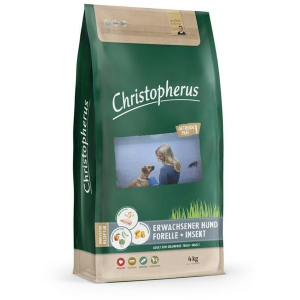 Christopherus Dog Adult Grain Free Pisztráng és rovar Small&amp;medium 4kg
