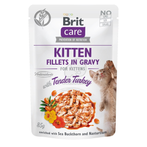 Brit Brit Care Kitten Fillets in Gravy - Turkey 6 x 85 g