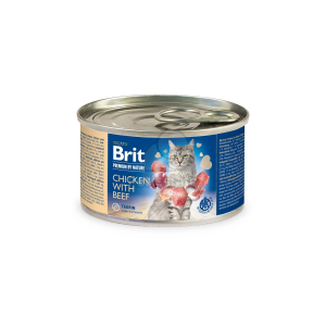 Brit Brit Premium by Nature Cat - Chicken with Beef 6 x 200 g